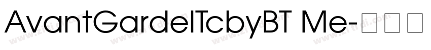 AvantGardelTcbyBT Me字体转换